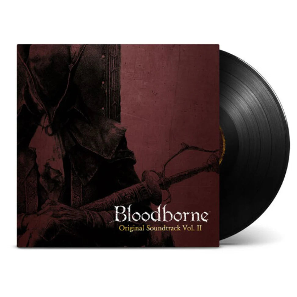 Vinyl record and cover titled 'Bloodborne Original Soundtrack Vol. II' on a white background