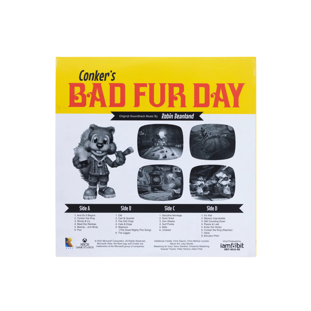 Conker's Bad Fur Day Vinyl Soundtrack 2xLP
