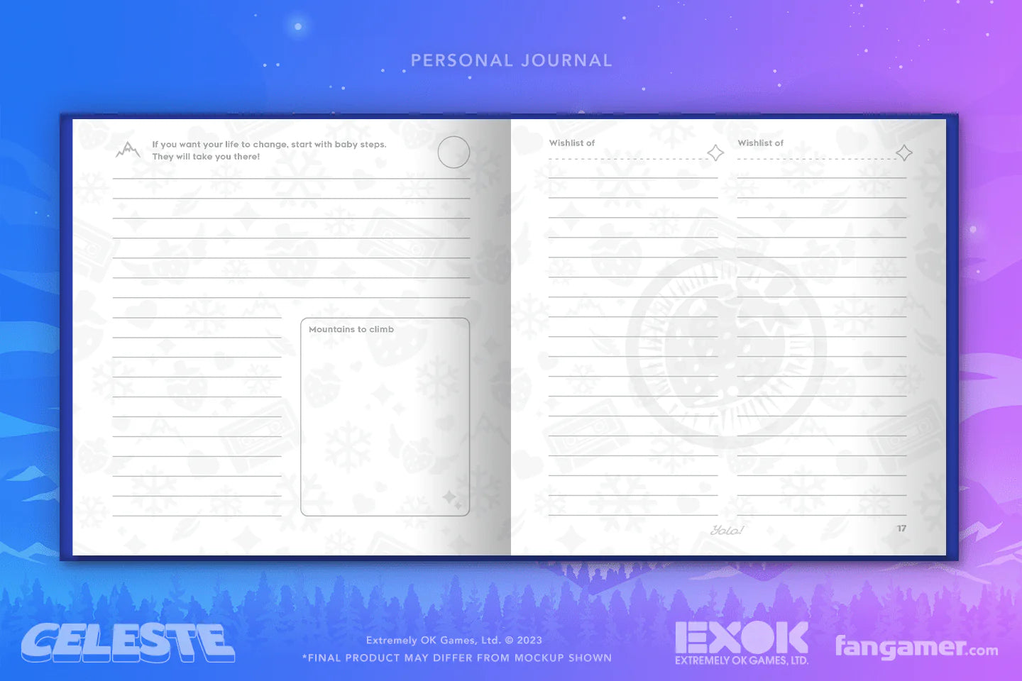 Reflection Art Album and Journal Set (Celeste)