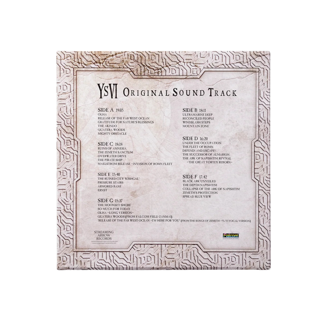 Ys VI: The Ark of Napishtim Original Soundtrack 4xLP Box Set
