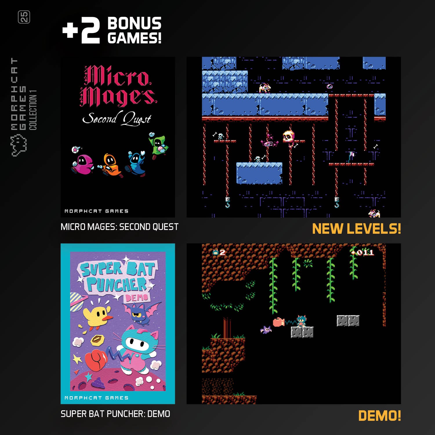 Morphcat Collection 1 - Evercade Cartridge