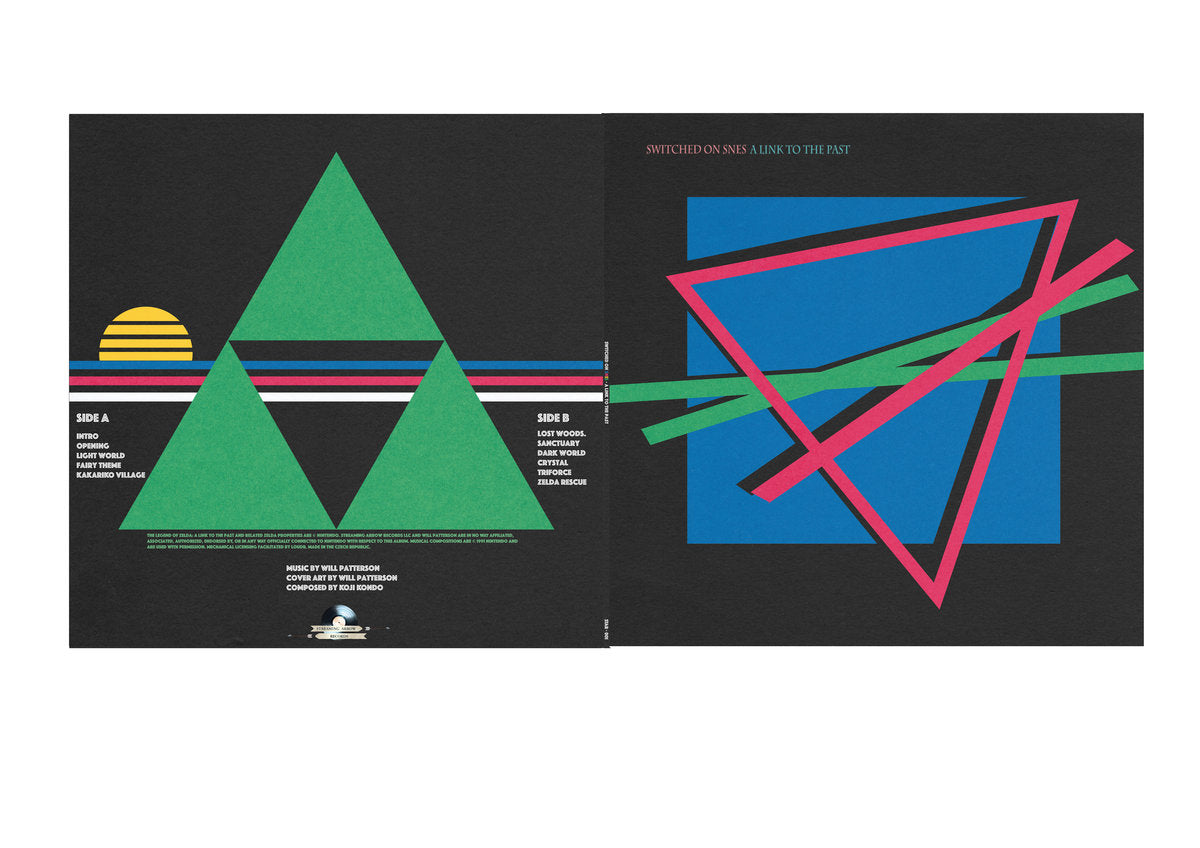 Switched on SNES – A Link to The Past LP gatefold art