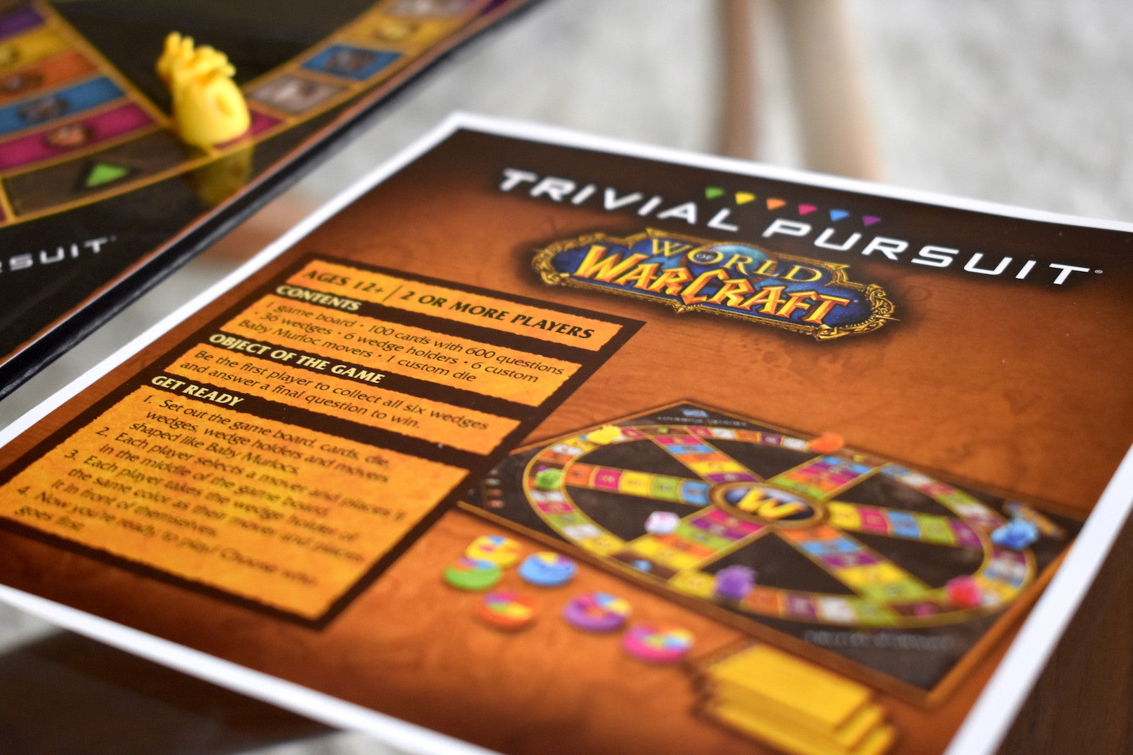Warcraft Trivial Pursuit instructions